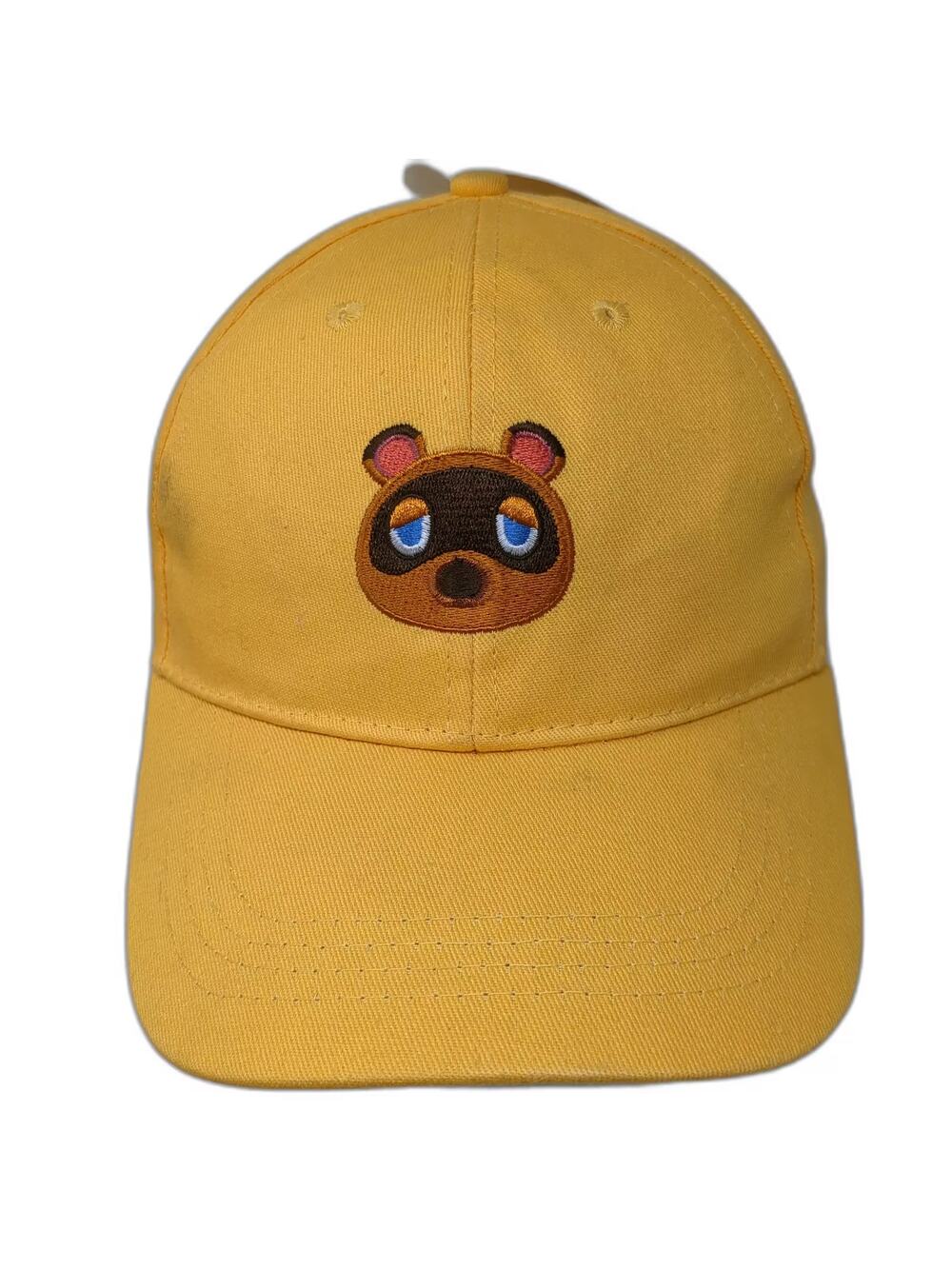 CultureFly Animal Crossing Tom Nook Snapback Hat Yellow OS Embroidered Nintendo